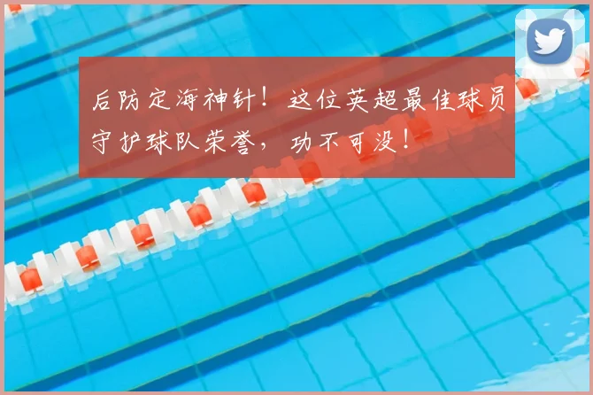 后防定海神针！这位英超最佳球员守护球队荣誉，功不可没！