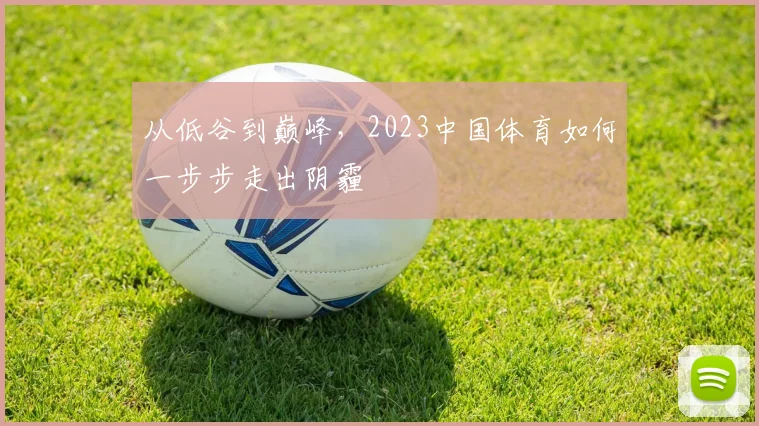 从低谷到巅峰，2023中国体育如何一步步走出阴霾